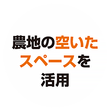 農地の空いたスペースを活用